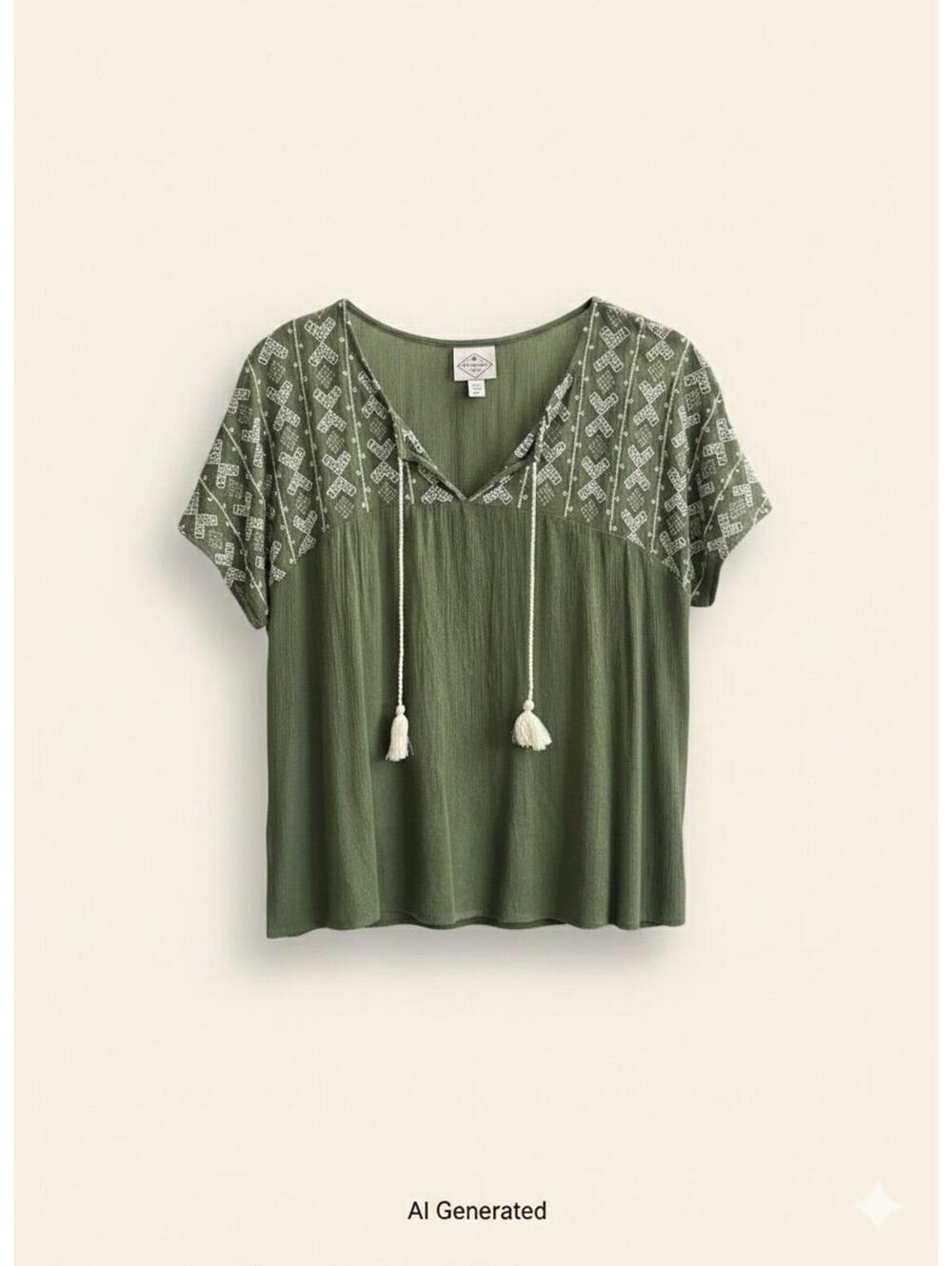386-St. John's Bay Top size L / PTP 22
